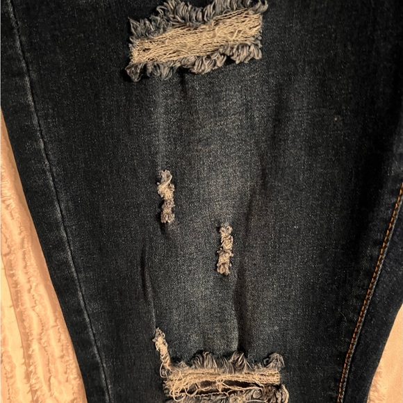 Distressed, indigo, jeans 0XL SHEIN - Picture 3 of 7
